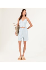 Short Cambraia Fiji Azul Claro