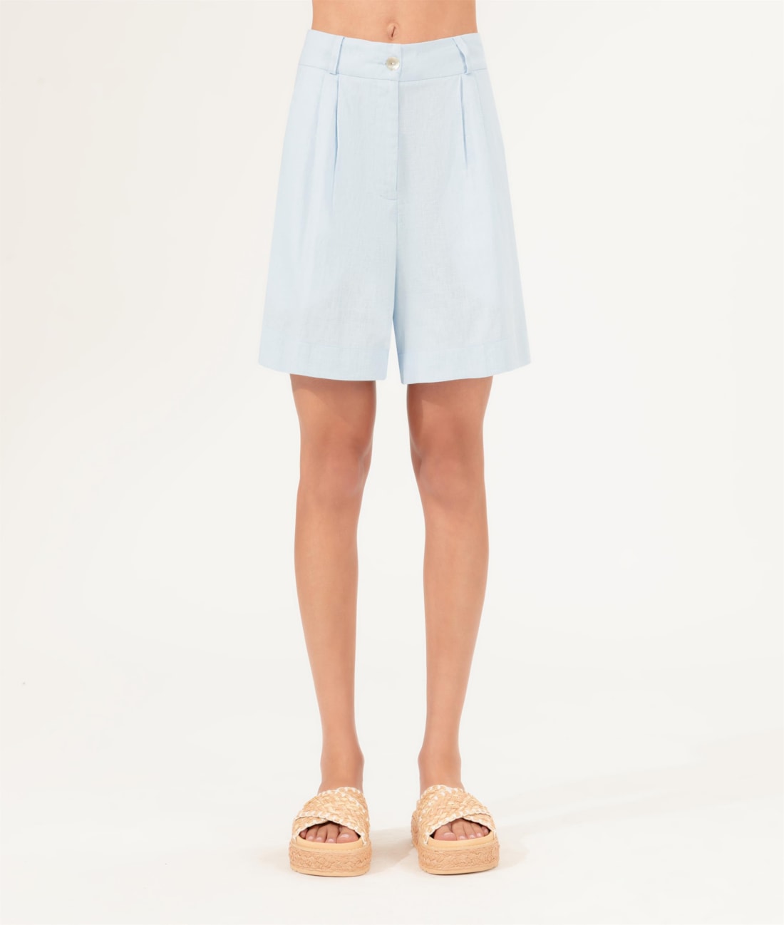 Short Cambraia Fiji Azul Claro
