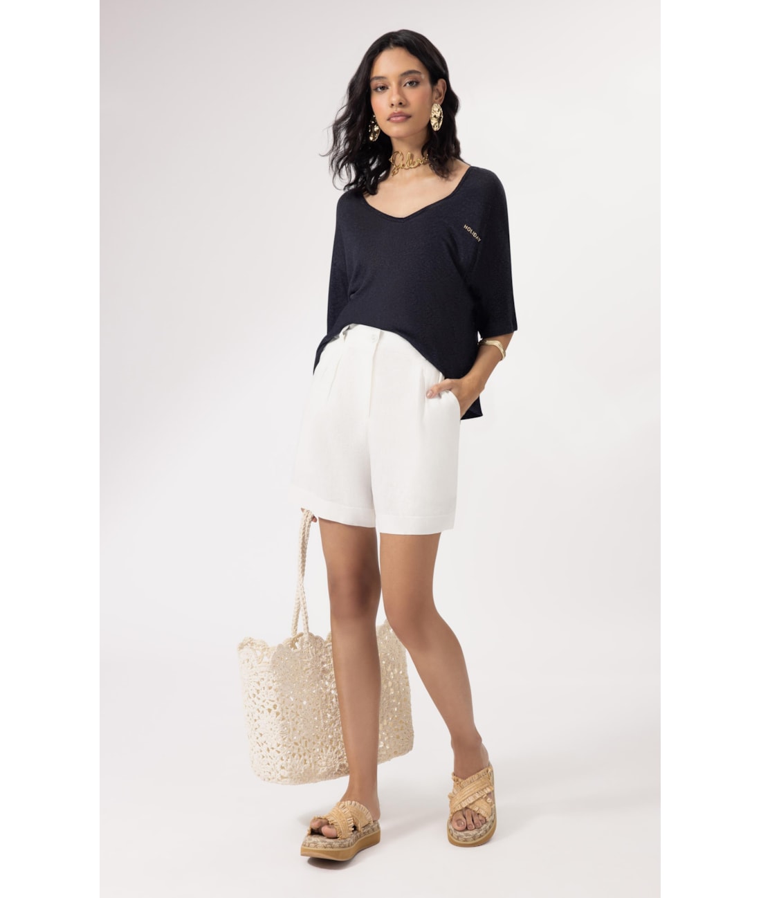 Short Cambraia Fiji Off White