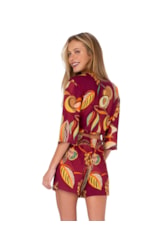 Short Clochard Angela Estamp. Vinho
