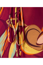 Short Clochard Angela Estamp. Vinho