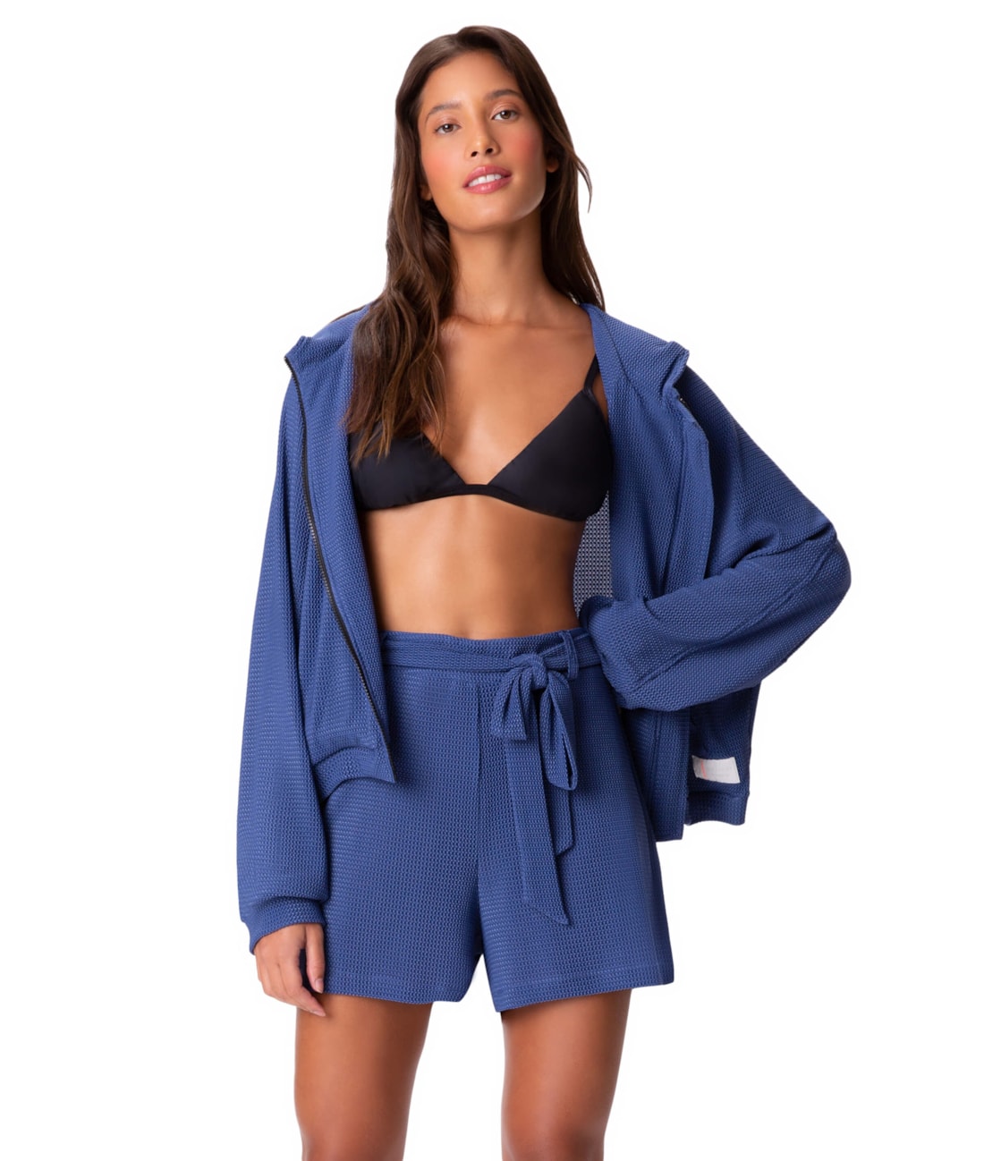 Short Holiday Amarração Carmel Azul Jeans