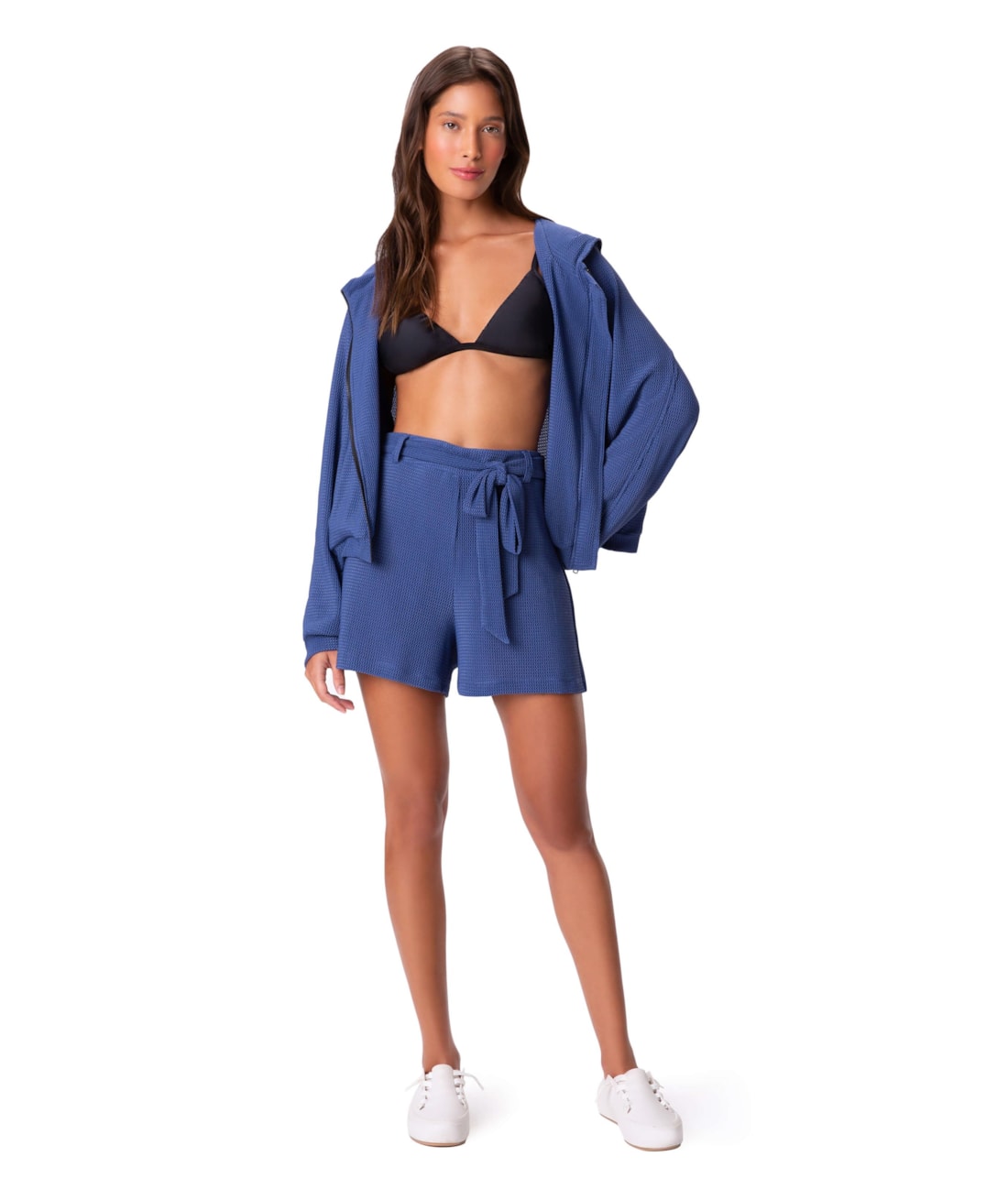 Short Holiday Amarração Carmel Azul Jeans