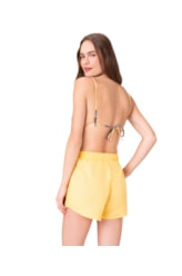 Short Holiday Linen Gaze Amarelo
