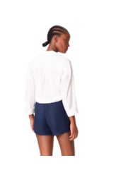 Short Holiday Linen Gaze Marinho