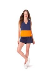 Short Holiday Nylon Marinho
