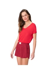 Short Holiday Nylon Vermelho