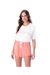 Short Holiday Terry Rosa Velho