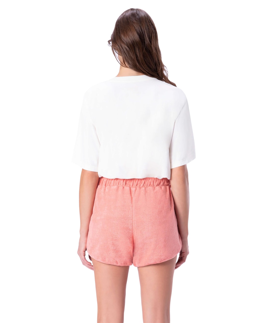 Short Holiday Terry Rosa Velho