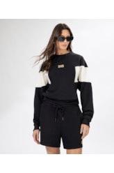 Short Moletom Golden Hour Preto