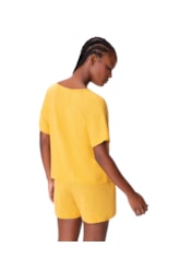 Short Resort Básico Washed Amarelo