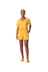Short Resort Básico Washed Amarelo