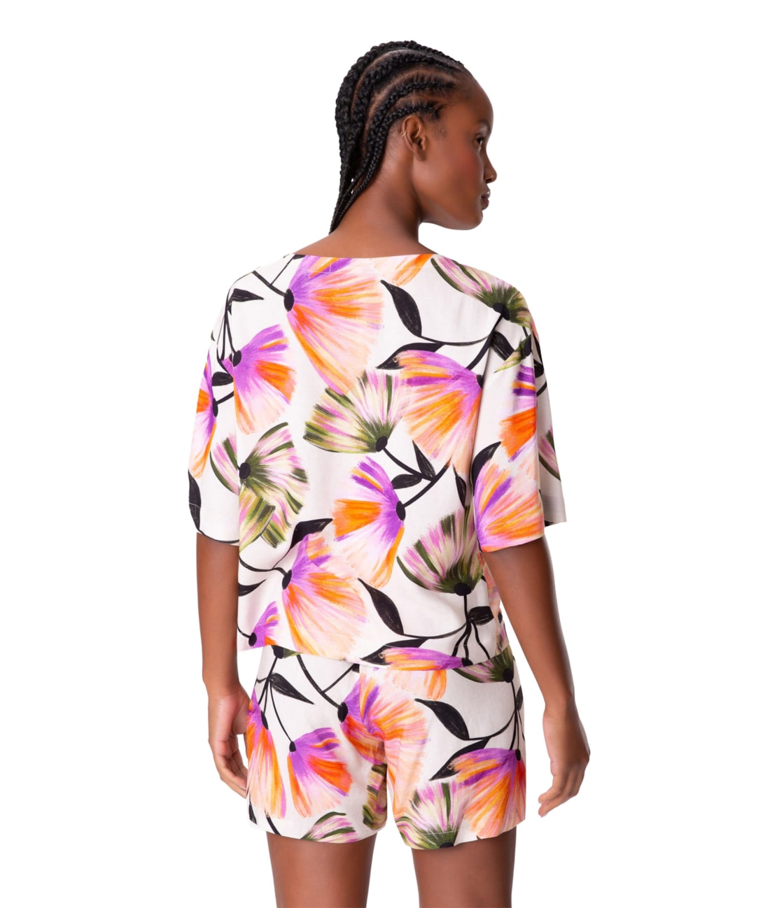 Short Resort Catalina Bicolor Off White