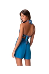 Short Resort Com Pregas Light Visco Azul Bic