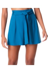 Short Resort Com Pregas Light Visco Azul Bic