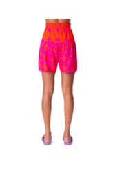 Short Resort Estampa Sari Bicolor Pink