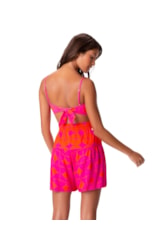 Short Resort Estampa Sari Bicolor Pink