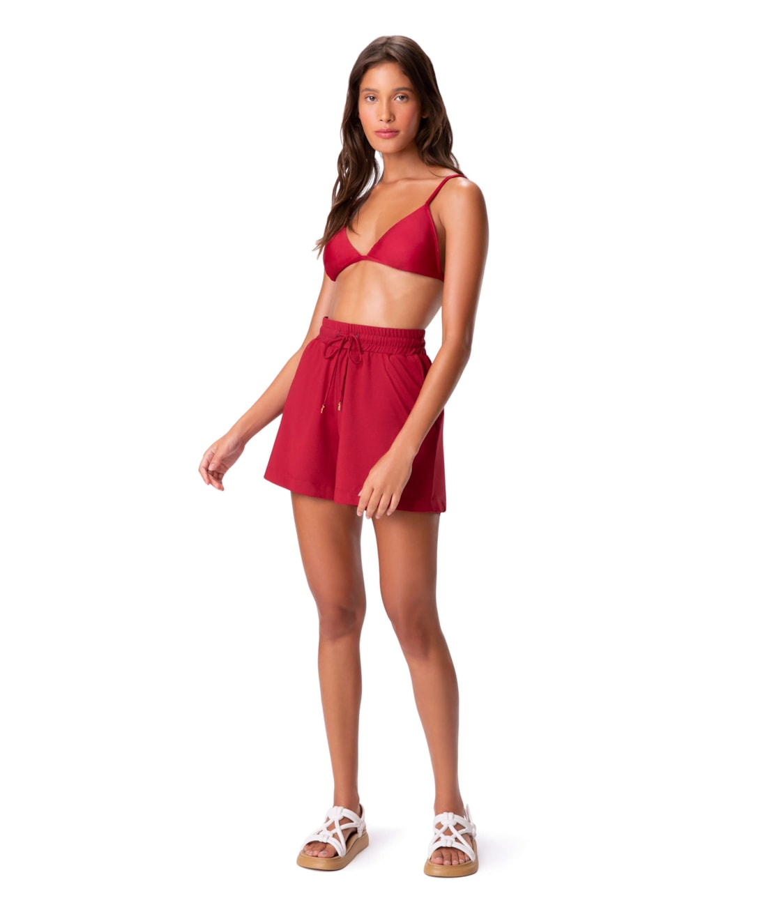 Short Resort Jersey Vermelho