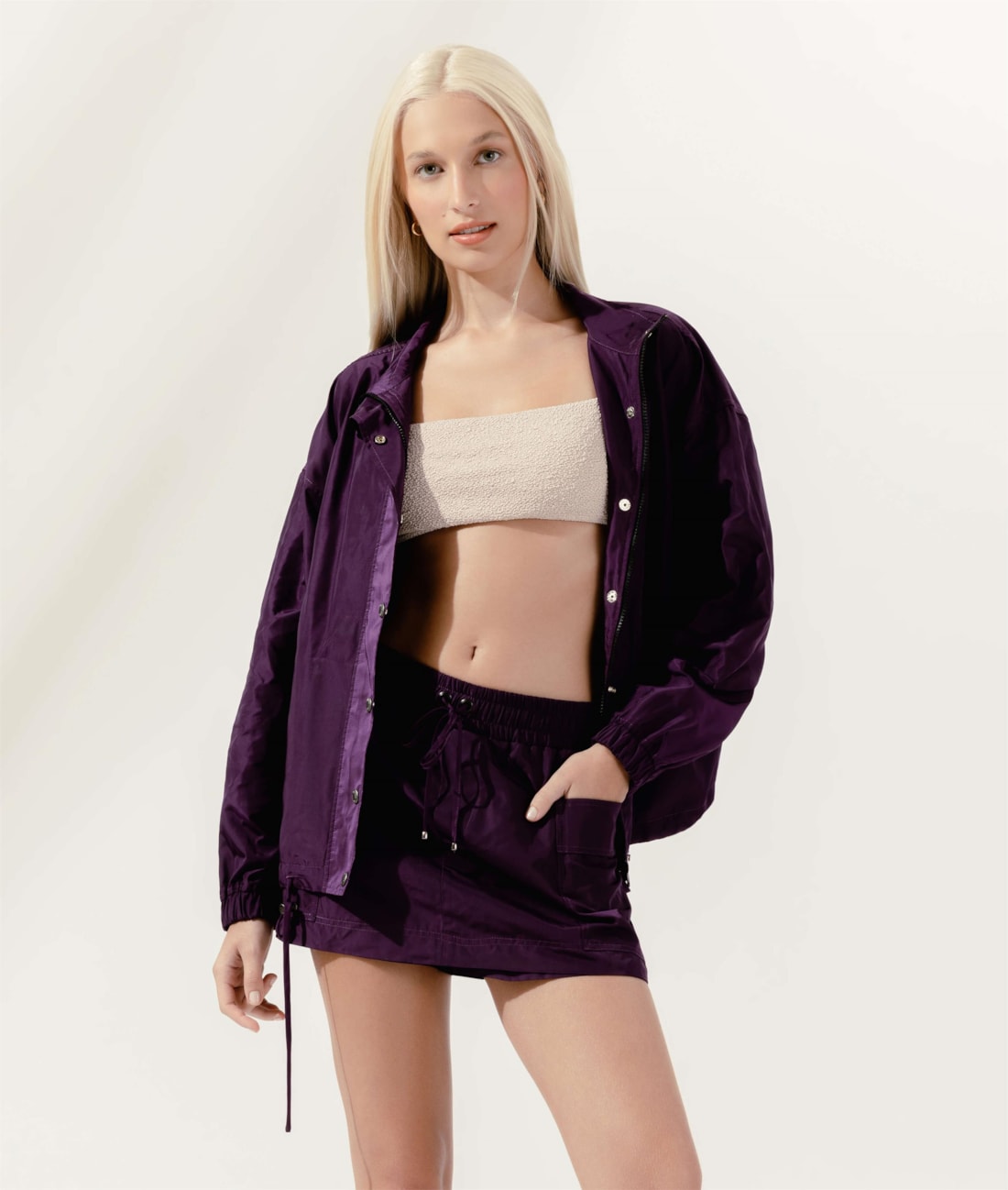 Short Saia Techno Touch Violeta
