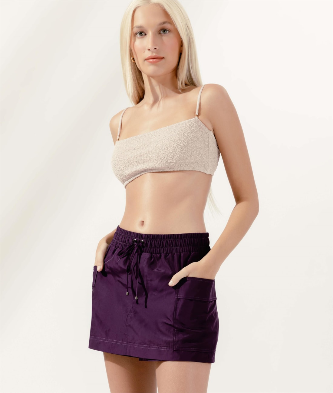 Short Saia Techno Touch Violeta