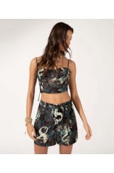 Short Sirena Amarração Preto