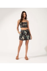 Short Sirena Amarração Preto