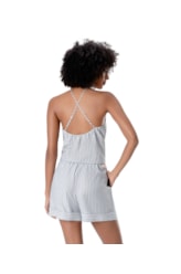 Short Visco Stripes Azul Jeans