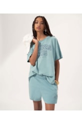 Short Washed Salinas Club Azul Seco