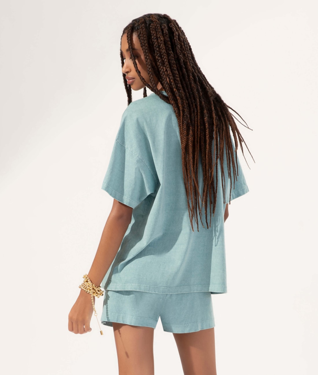 Short Washed Salinas Club Azul Seco