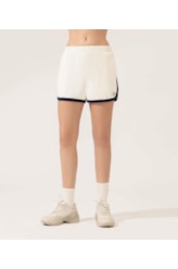 Shorts Atoalhado Bicolor Off White