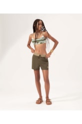 Shorts Color Nylon Musgo