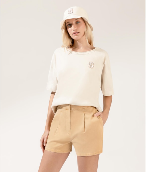 Shorts Color Twill Shorts Tenis Areia