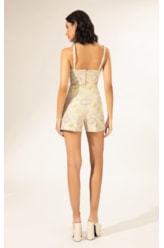 Shorts Jacquard Floral Off White