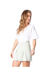 Shorts Linen Visco Verde Agua