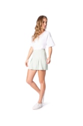Shorts Linen Visco Verde Agua