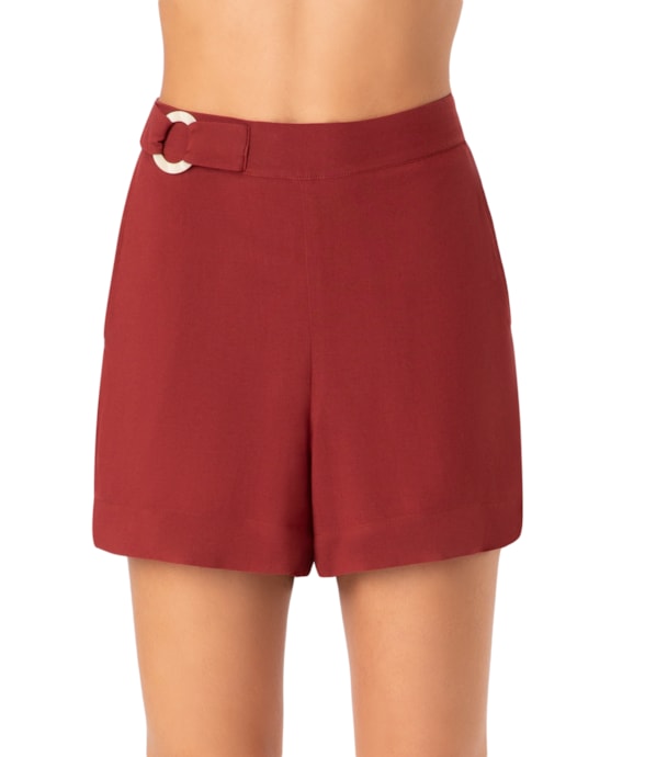 Shorts Linho Blend Vinho