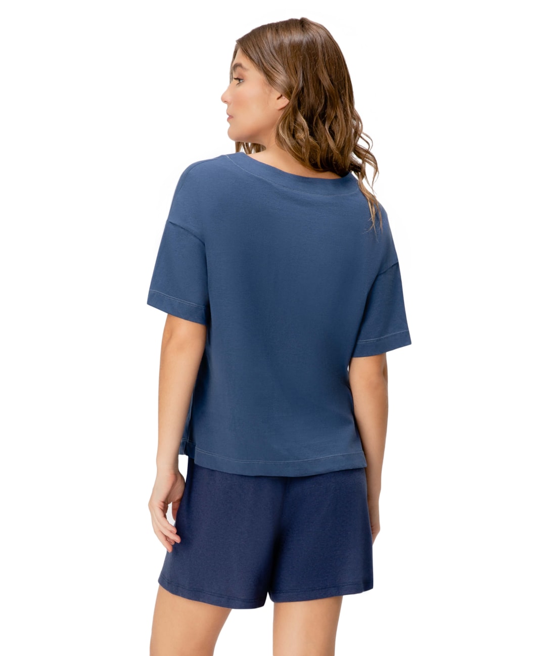 Shorts Linho Dark Navy
