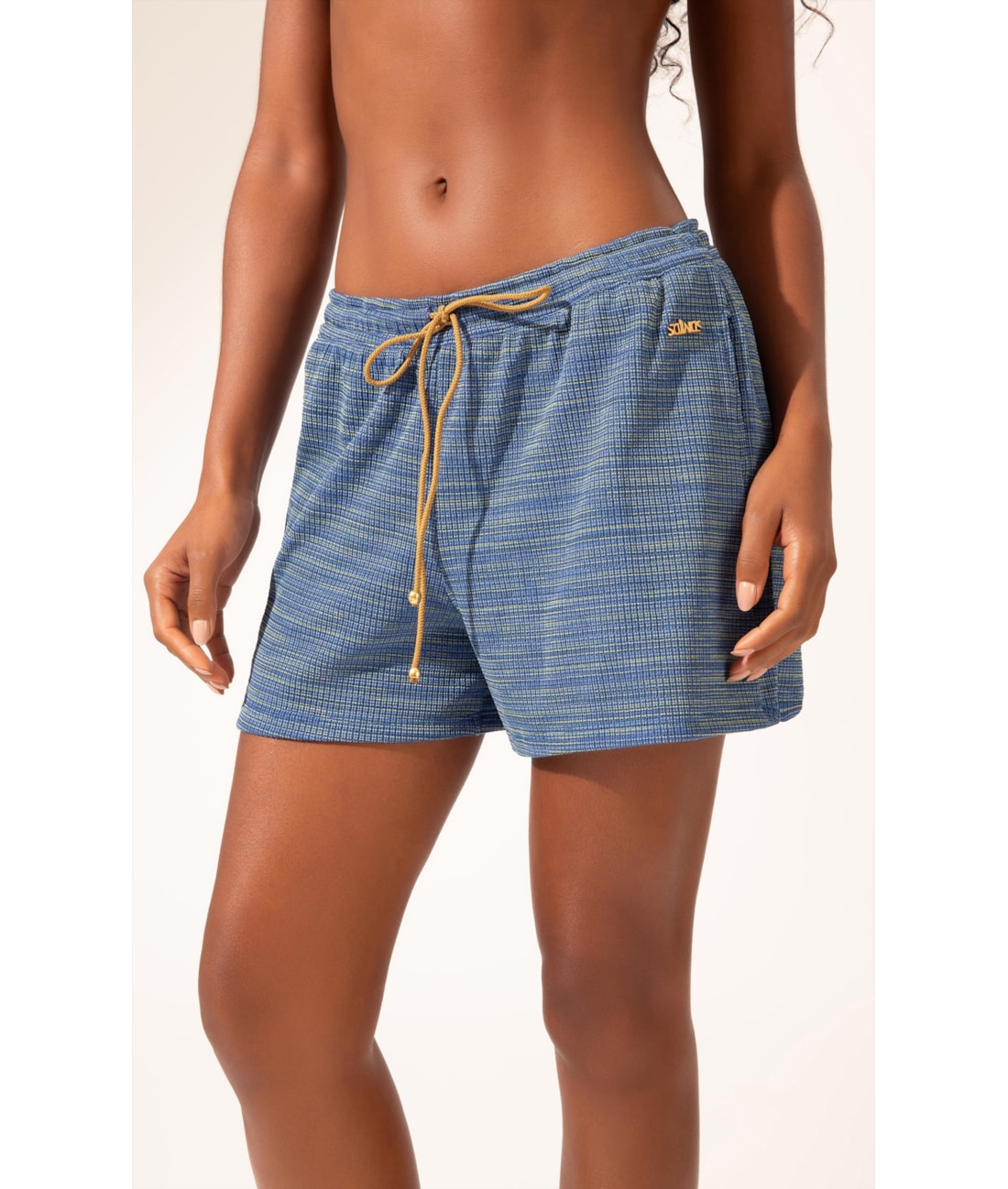 Shorts Liso Texture Marinho