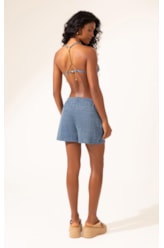 Shorts Liso Texture Marinho