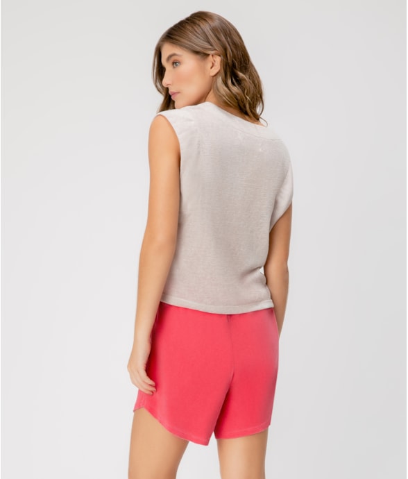 Shorts Malhão Stone Vermelho