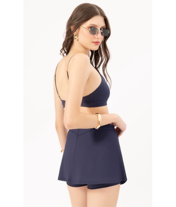 Shorts Saia Fitness Basics Dark Navy