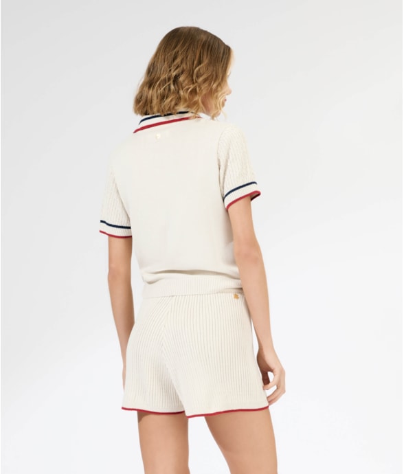 Shorts Tricot College Off White