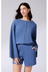 Shorts Tricot Comfy Purple Blue