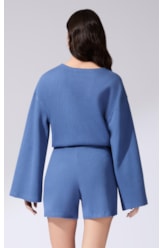 Shorts Tricot Comfy Purple Blue
