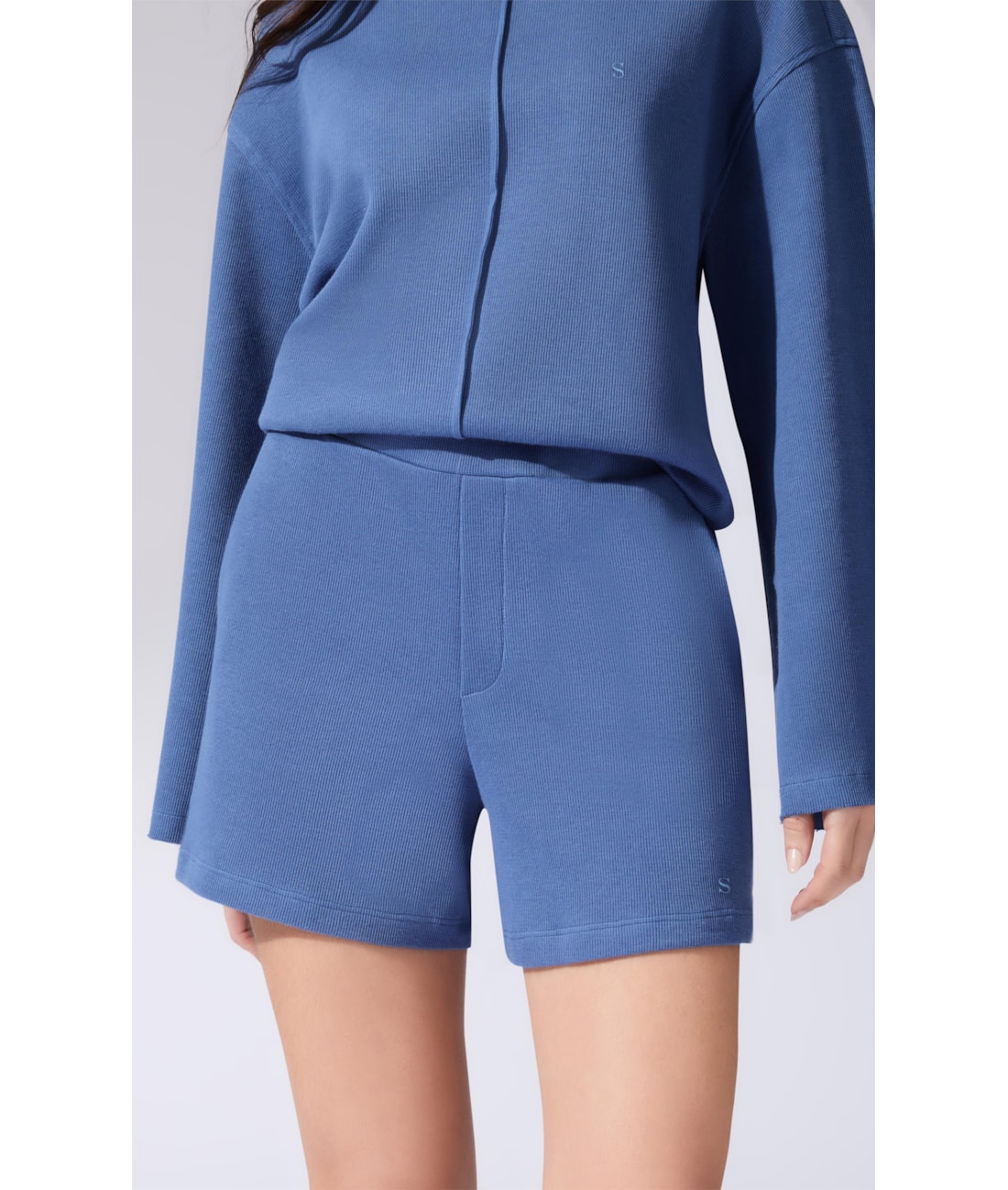 Shorts Tricot Comfy Purple Blue