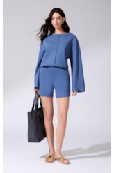 Shorts Tricot Comfy Purple Blue