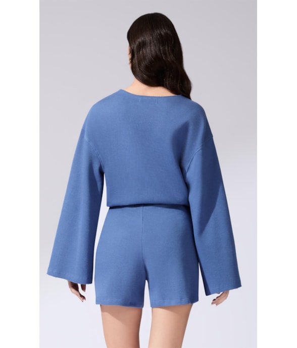 Shorts Tricot Comfy Purple Blue