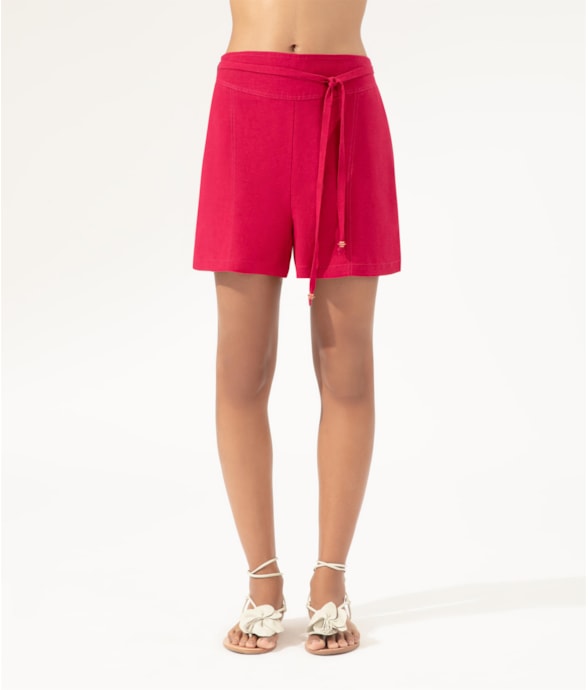 Shorts Visco Linho Pink