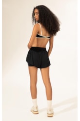 Shorts Wellness Texture Poliamida Preto