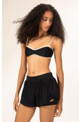 Shorts Wellness Texture Poliamida Preto